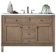 James Martin 305-V48-WWW-3AF Chicago 48" Single Vanity w/ Solid Surface Top