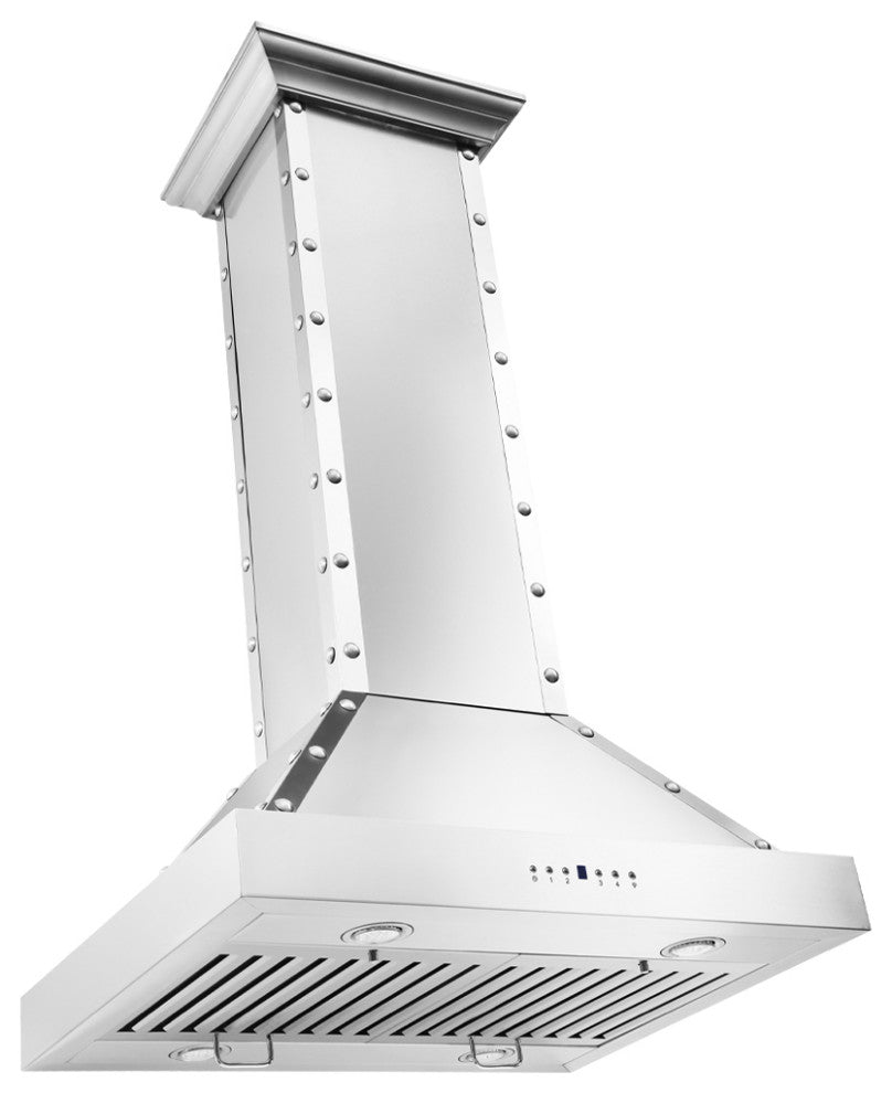 Cavaliere 30" Island Mounted Range Hood 900 CFM Brushed Stainless Steel LED