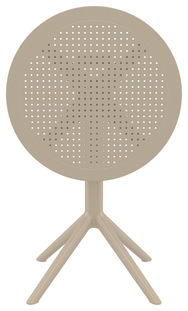 Sky Round Folding Table 24" Taupe