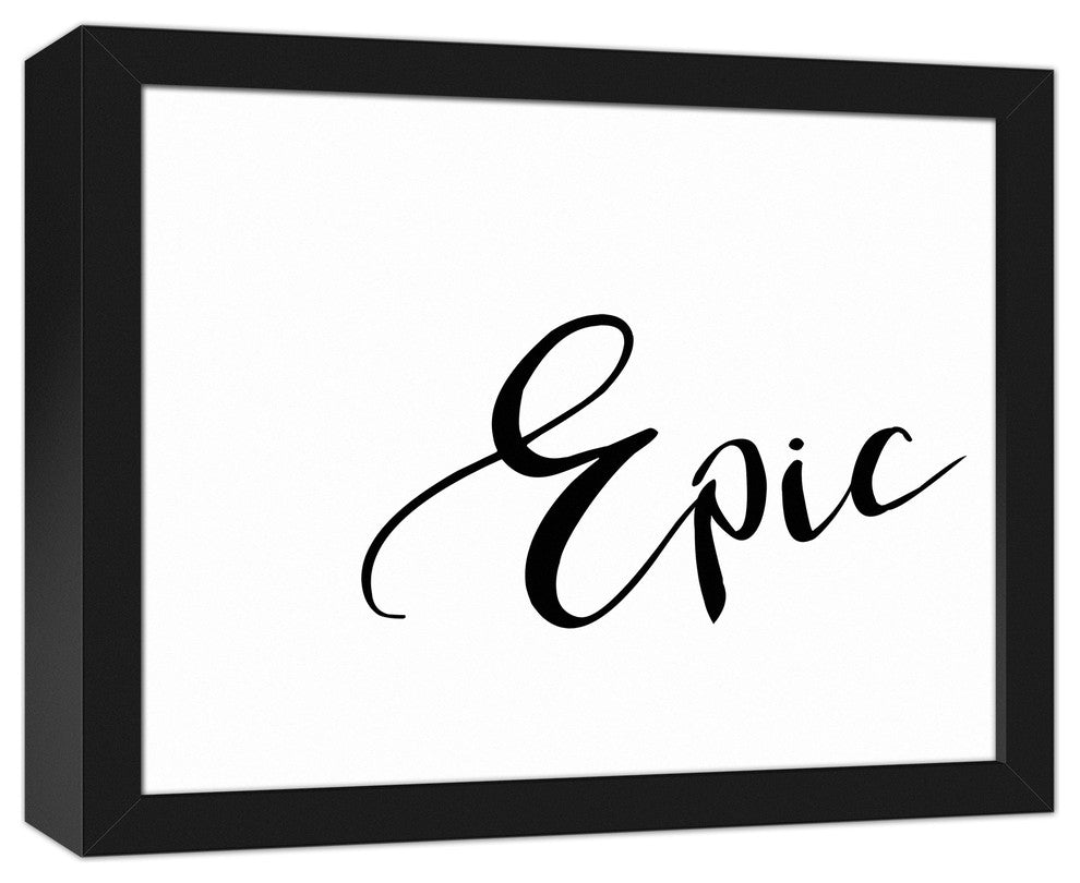 Epic 11x14 Black Framed Canvas