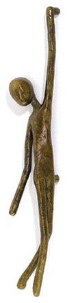 Pull 14" Lustre Contemporary Bronze & Cabinet Large Figure Pull