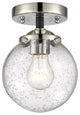 Innovations 284-1C-Bpn-G204-6-Led 1 Light Dimmable Led 6" Semi-Flush Mount