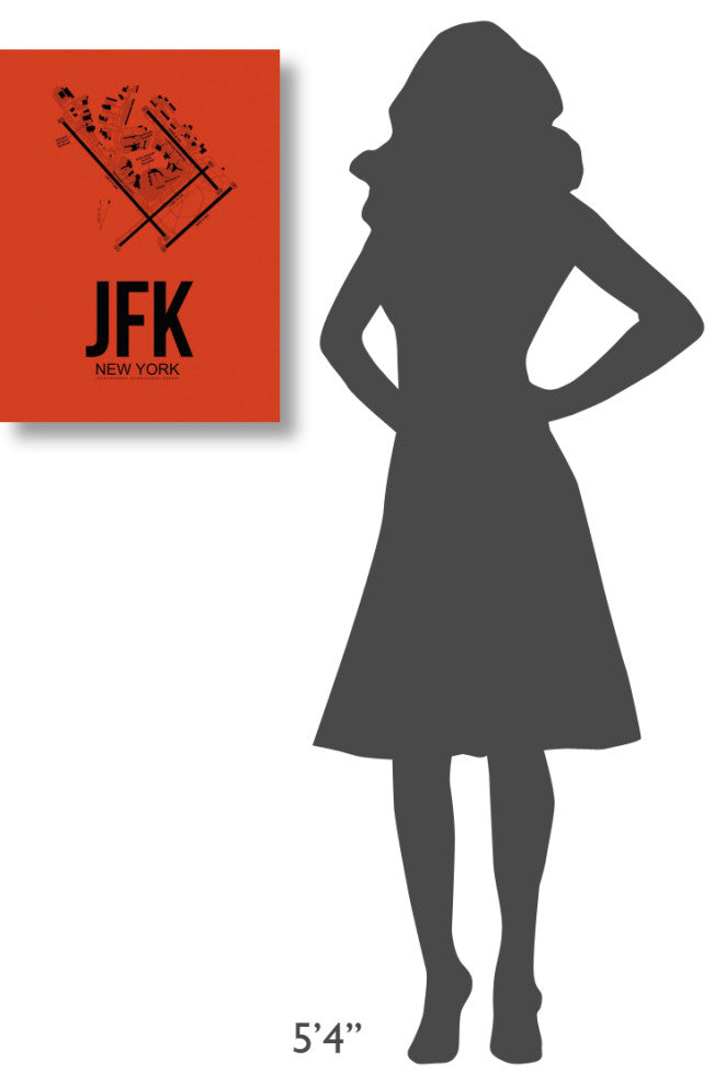 "JFK New York Airport Orange" Fine Art Print