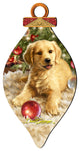Christmas Puppy Ornament Cone