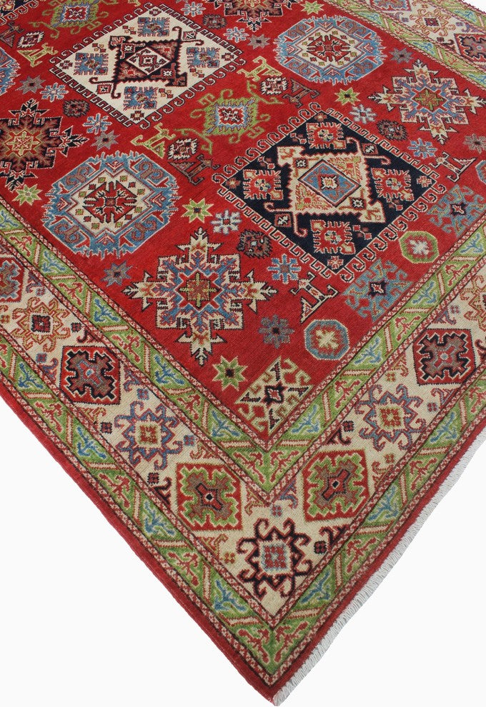 Kazak Ghoncheh Red Rug