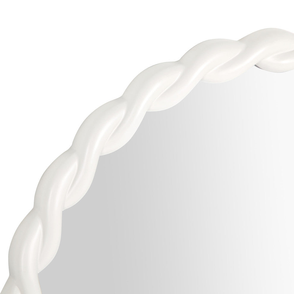Agnes Cream Round Mirror - Cream