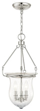 Livex 50296-35 3-Light Polished Nickel Pendant, Polished Nickel