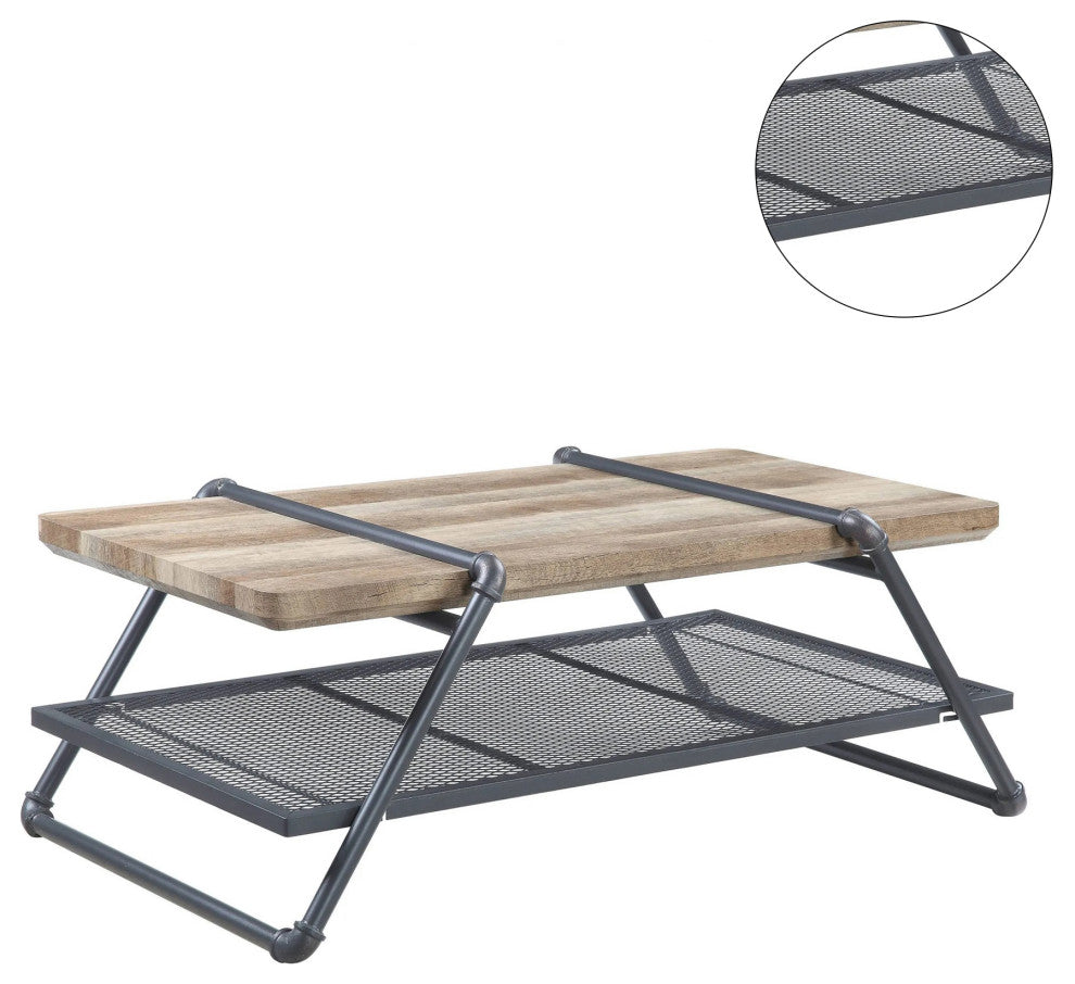 Coffee Table, Oak and Sandy Gray