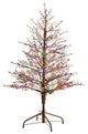 4' Frosted Berry Twig Artificial Christmas Tree With 100 Multicolored LED Lights