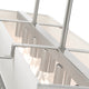 Brushed Nickel Fretwork, Ornamental, Sophisticated Linear Chandelier