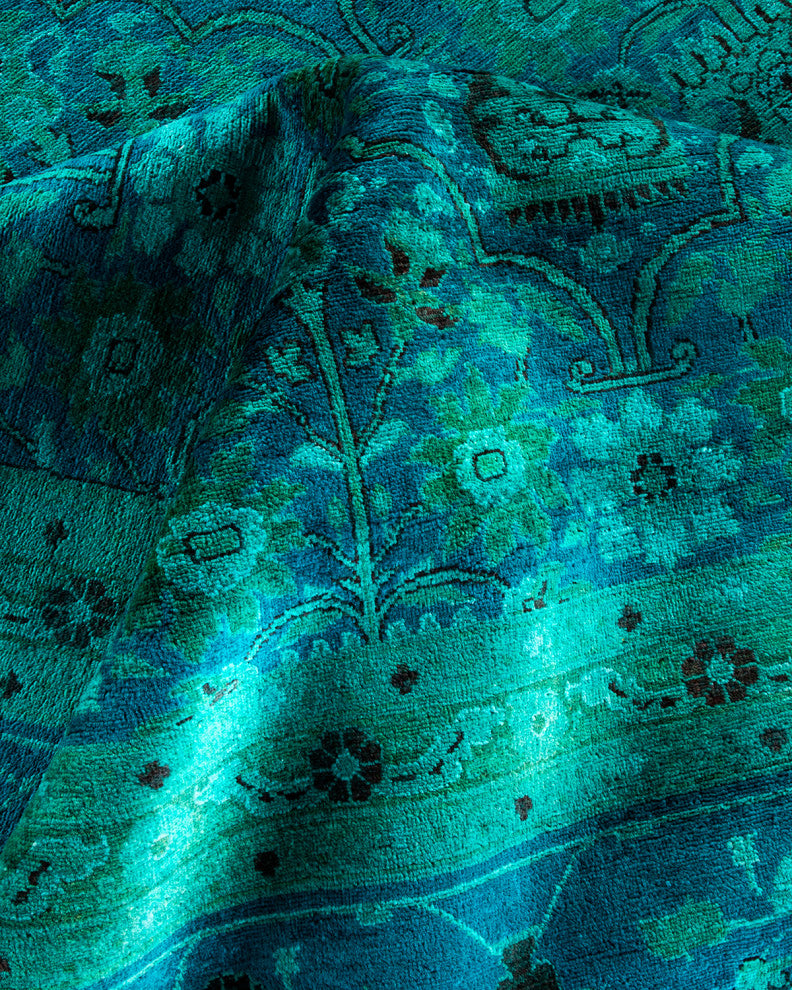 Vibrance, One-of-a-Kind Handmade Area Rug Blue, 17'2"x12'3"