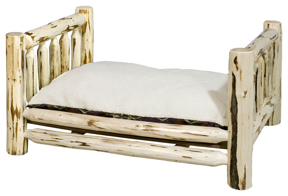 Montana Collection Large Pet Bed With Mattress, Ready to Finish