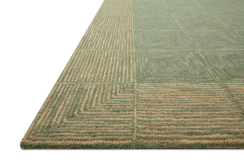 Chris Loves Julia x Loloi Francis Green / Natural 2'-0" x 5'-0" Accent Rug