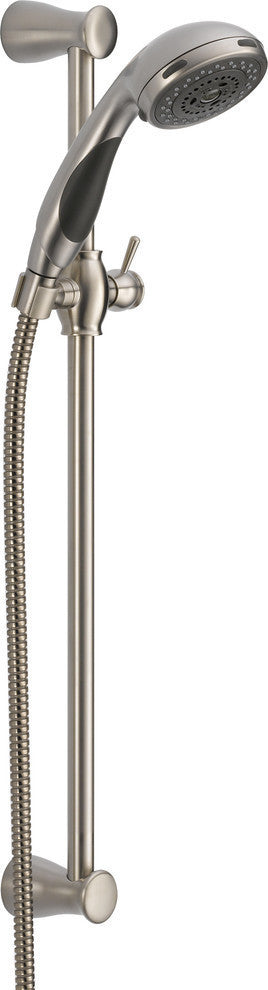 Delta Premium 3-Setting Slide Bar Hand Shower, Stainless, 57014-SS