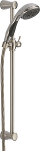 Delta Premium 3-Setting Slide Bar Hand Shower, Stainless, 57014-SS