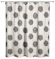 Black Polka Dots on White 71x74 Shower Curtain