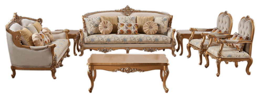 Infinity 6-Piece Floral Upholstered Living Room Set