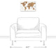 Distressed Wood World Map Canvas Wall Art, 12"x18"