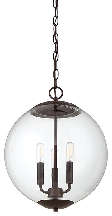 3-Light Pendant, Oil Rubbed Bronze