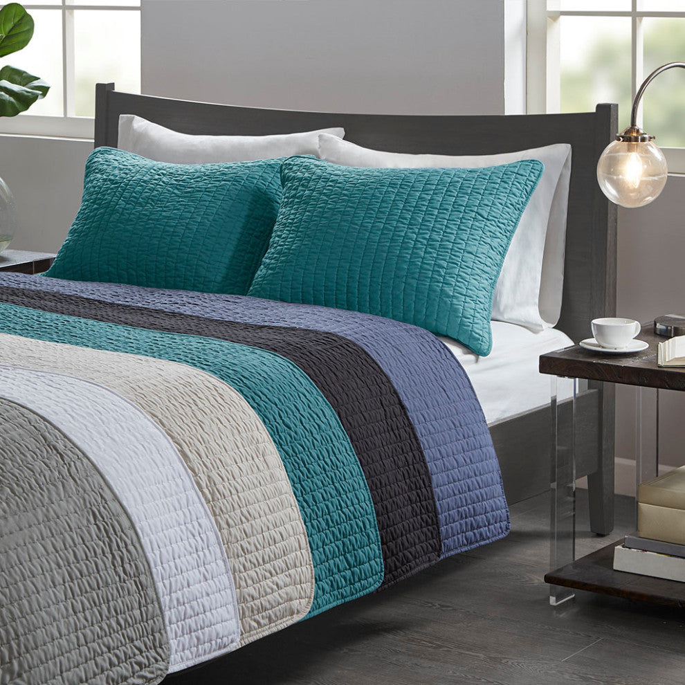 Madison Park Keaton 3 Piece Quilt Set