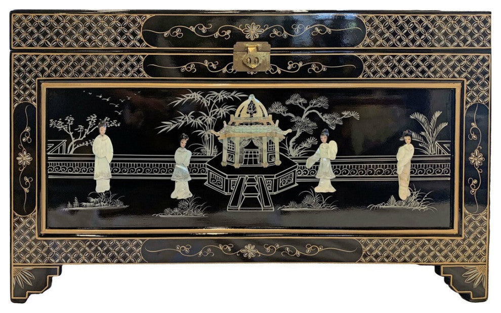 Large Mother of Pearl Oriental Storage Chest