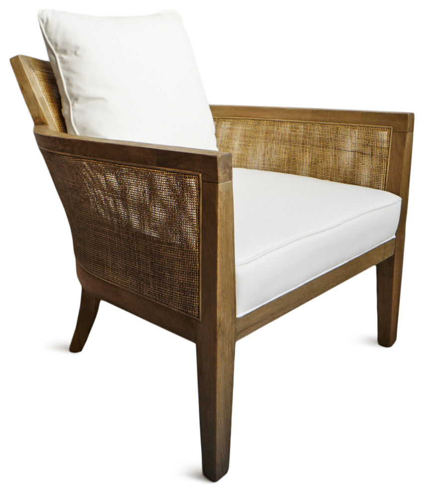 Cane and Oak Arm Chair