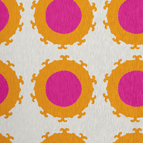 Pan Bubbles Spring Chenille Rug, Orchid, 5'x7'