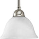 1-Light Mini-Pendant, Brushed Nickel