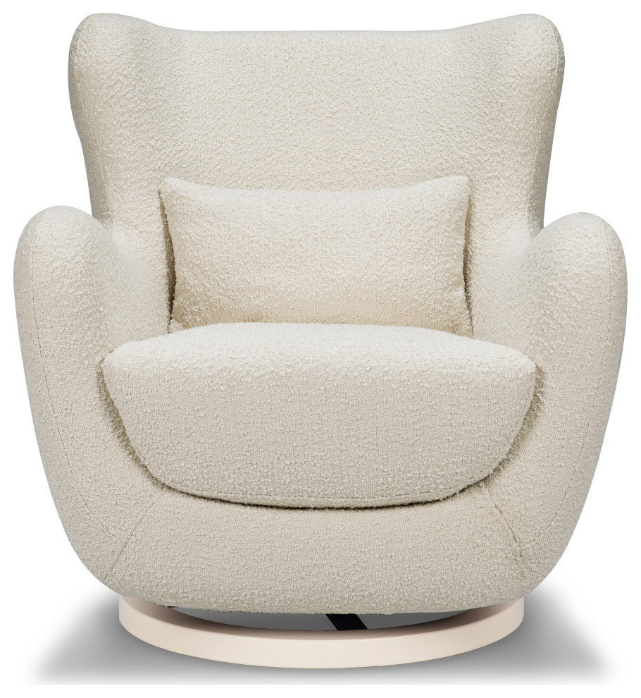 Solstice Swivel Glider, Ivory Boucle