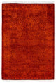 Overdyed One-of-a-Kind Hand-Knotted Area Rug Orange, 4' 2" x 6' 0"