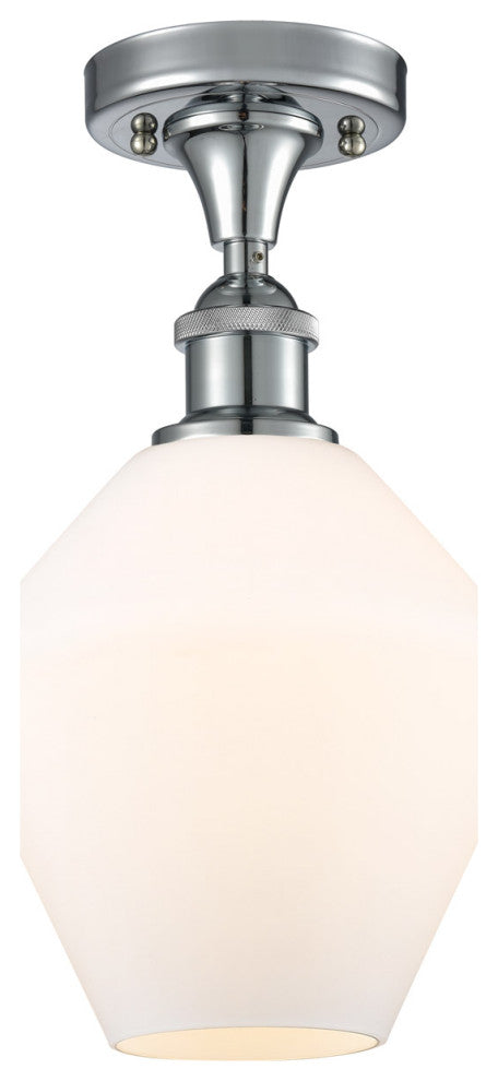 Innovations 516-1C-PC-G651-8-LED 1-Light Semi-Flush Mount, Polished Chrome
