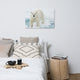 Giant White Polar Bear Walking On Icy Lake Wildlife Photo Canvas Wall Art Print, 24" X 36"