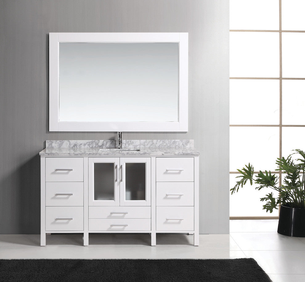Stanton 60" Single Sink Vanity Set, White