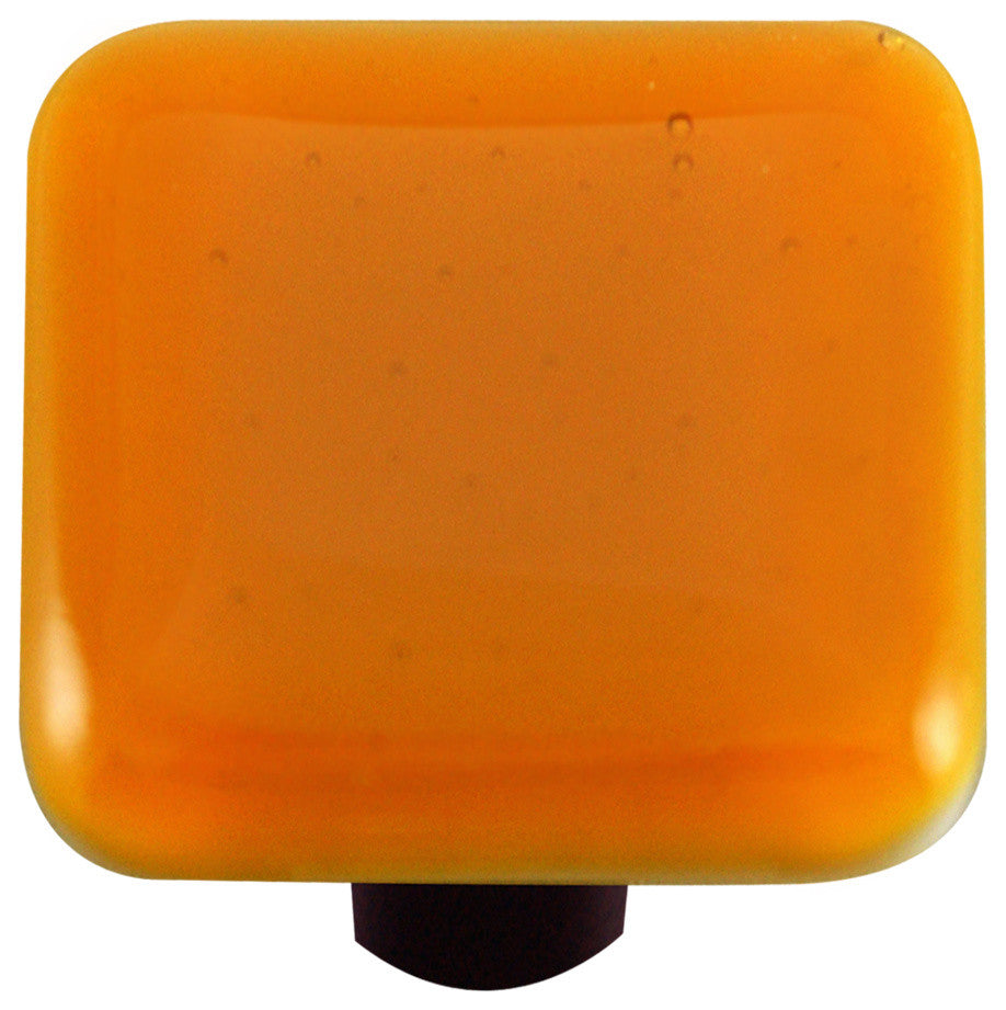 Medium Amber Knob, Black Post