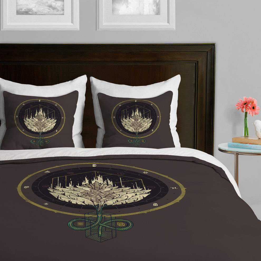 Deny Designs Hector Mansilla Fading Dahlia Duvet Cover - Lightweight