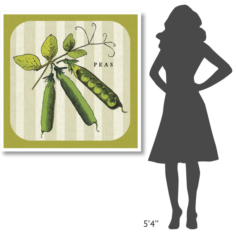 "Linen Vegetable IV" Digital Paper Print by Studio Mousseau, 42"x42"