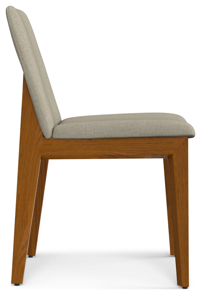 Selena Dining Chair (Set of 2) in Natural Linen Look Fabric