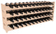48-Bottle Scalloped Wine Rack, Pine, Unstained