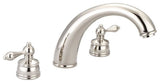 Faucets Two Handle 6" - 16" Adjustable Widespread Tub Filler, Polished Nickel