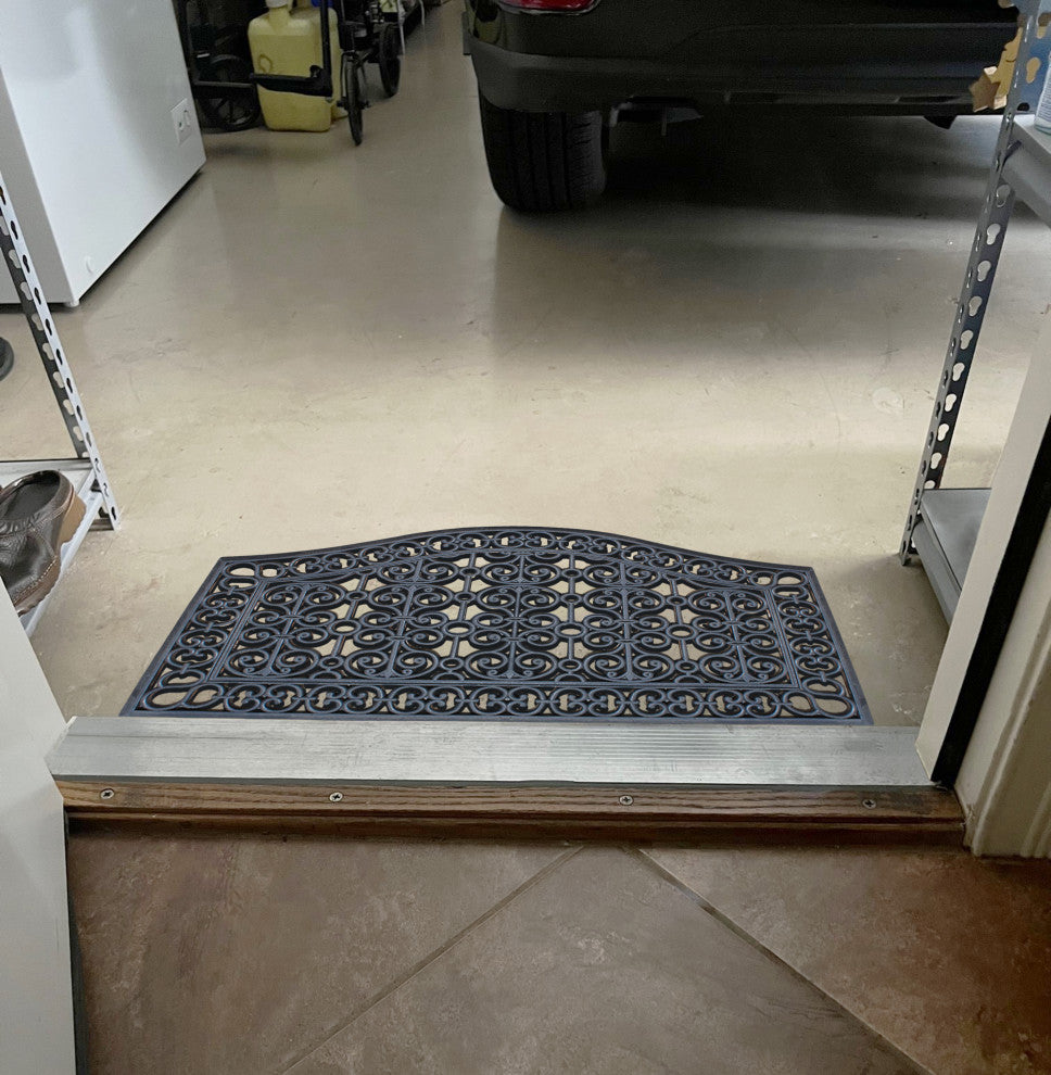 Rubber Grill Matching Doormat Set, Patio/Garage, Heavy Duty, 3-Piece Set