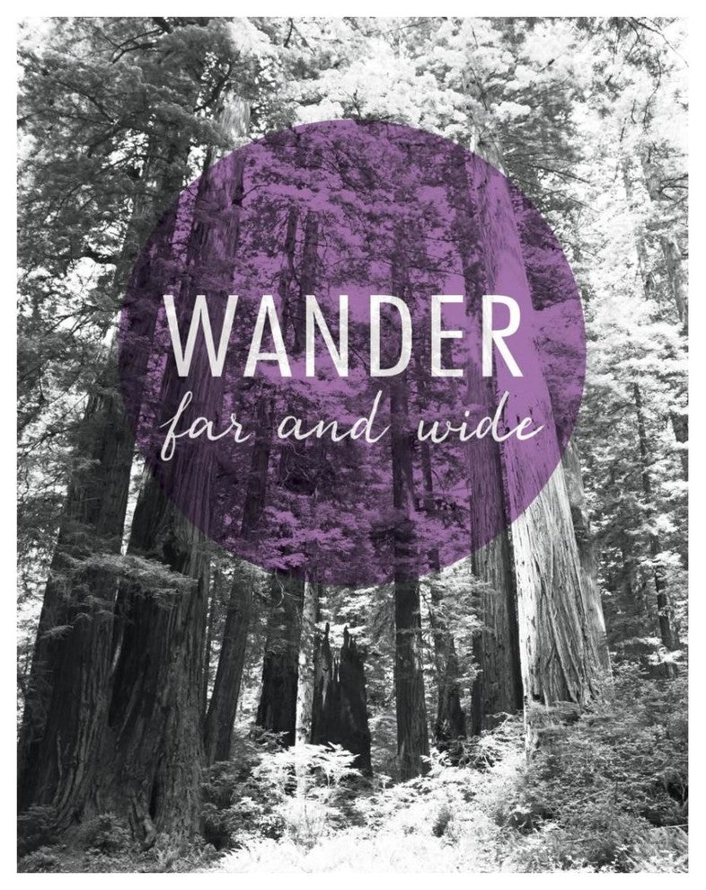 "Wander Far and Wide" Digital Paper Print by Laura Marshall, 24"x30"