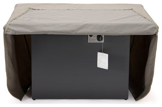 LeisureMod Chelsea 44" Waterproof Fabric Rectangle Fire Pit Table Cover