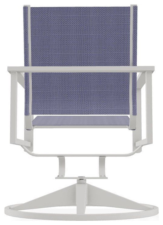 Tribeca Sling Outdoor Swivel Rocker, Breeze/Snow