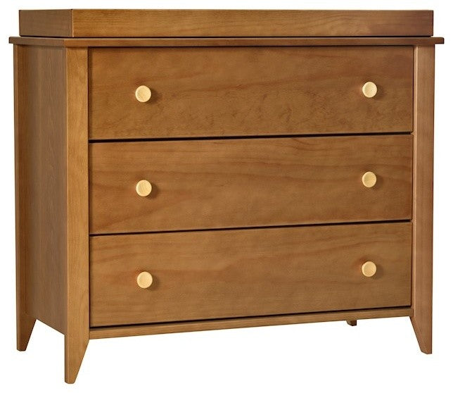 Babyletto Sprout 3-Drawer Changer Dresser, Chestnut and Natural