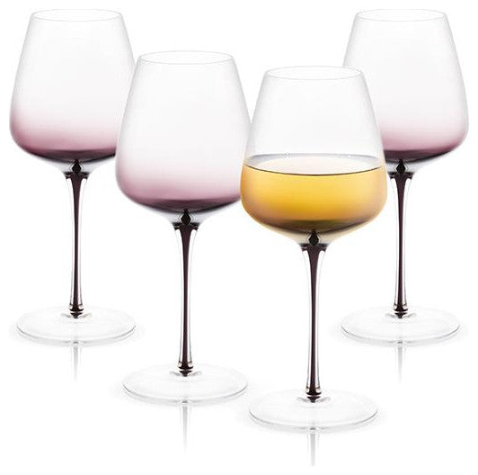 Black Swan Crystal White Wine Glasses 17.8 oz, Set of 2