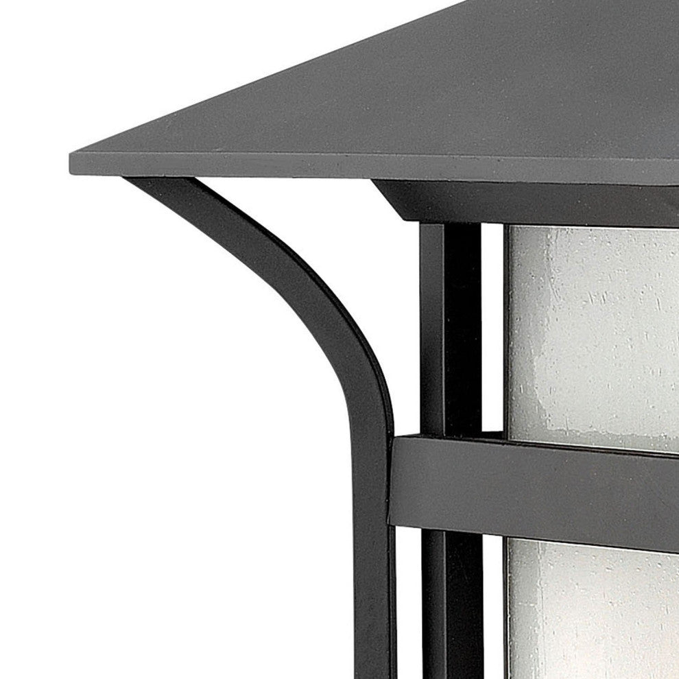 Hinkley Harbor Medium Outdoor Wall Mount Lantern, Satin Black