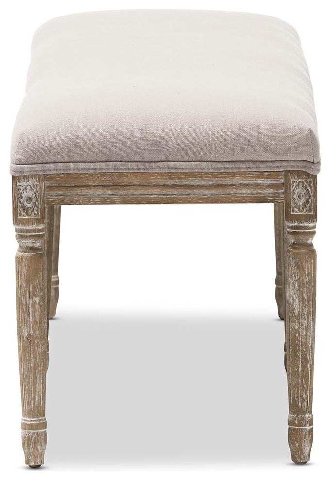 Clairette Wood Traditional French Bench