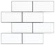 Matte White 3" X 6" Aluminum Peel & Stick Subway Tile, 1 box