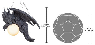 Design Toscano Nights Fury Dragon Lamp