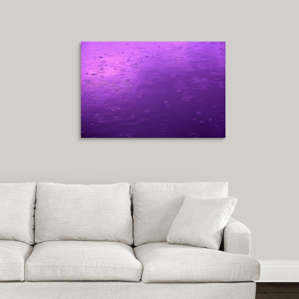 "Purple Rain" Wrapped Canvas Art Print, 36"x24"x1.5"
